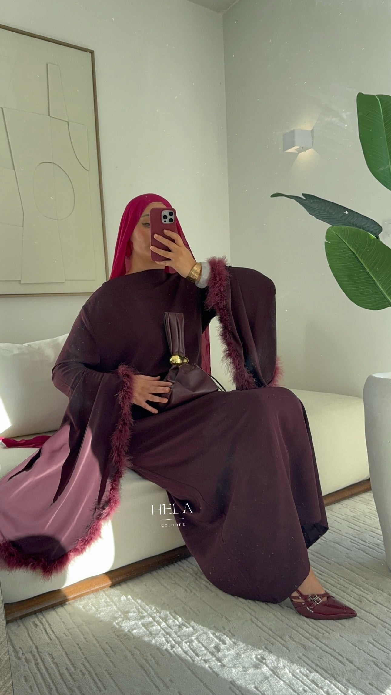 Robe EZRA Burgundy - Eïd Collection