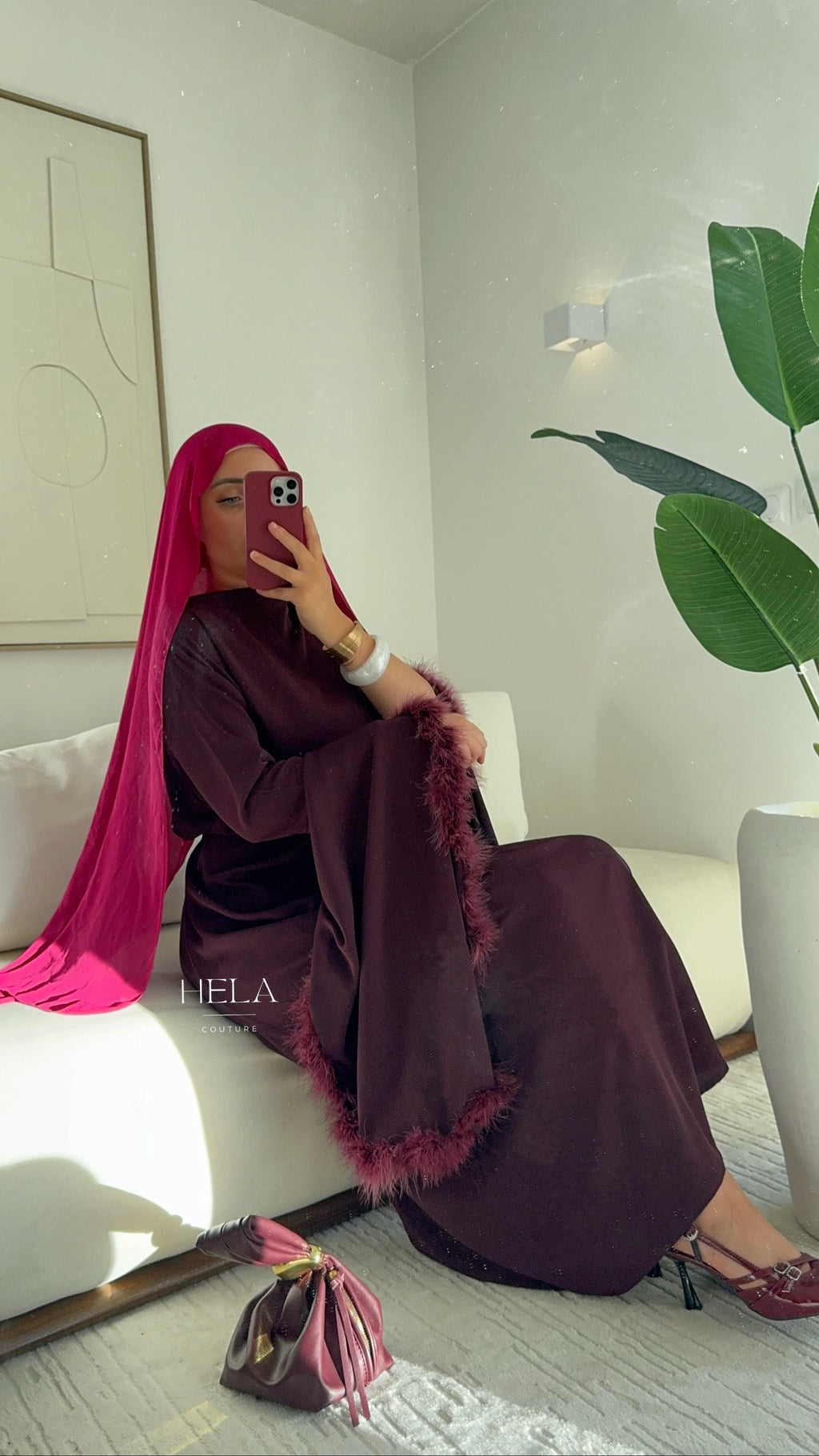 Robe EZRA Burgundy - Eïd Collection