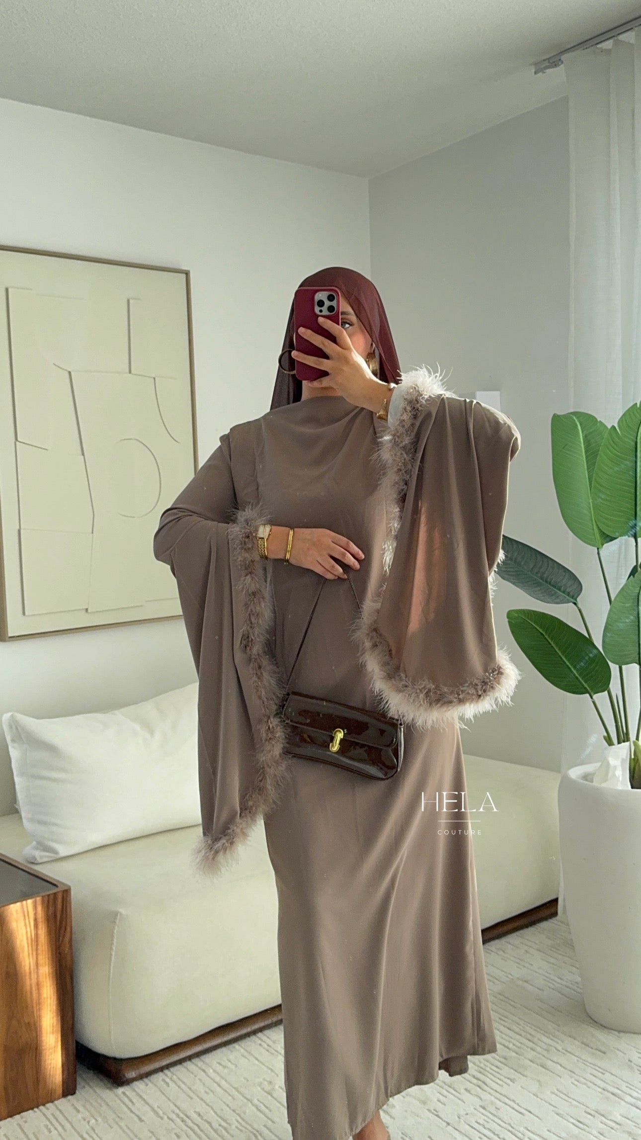 Robe EZRA Mocha - Collection Eïd