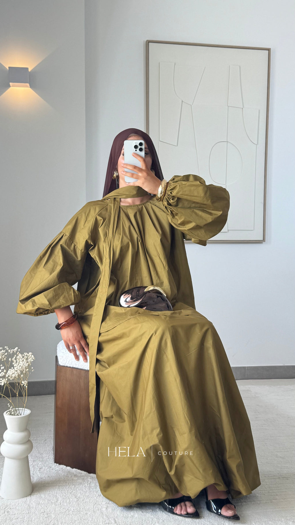 Ensemble Noor - Olive | Premium