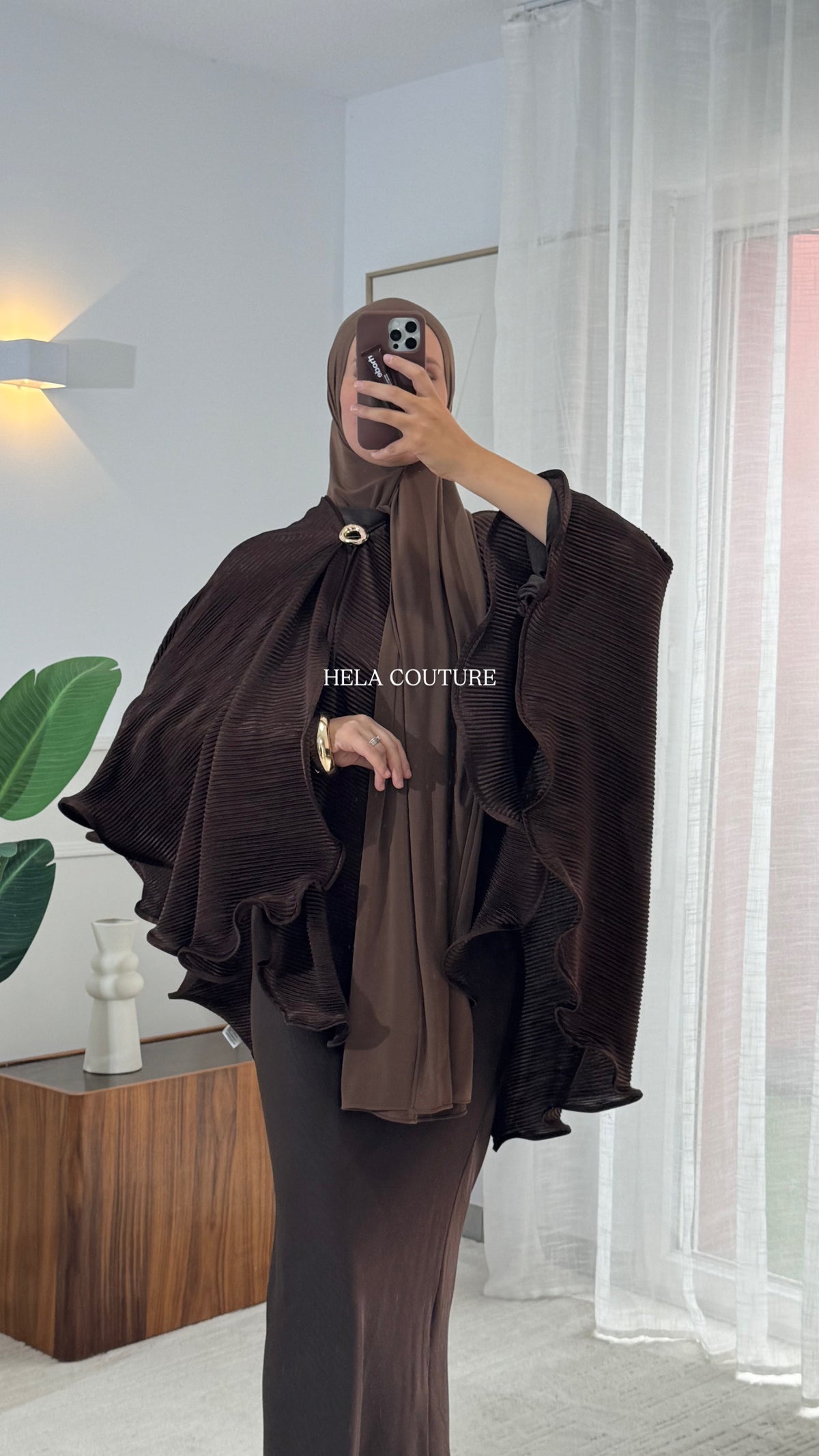 CAPE A VOLANTS LYLA | BROWN
