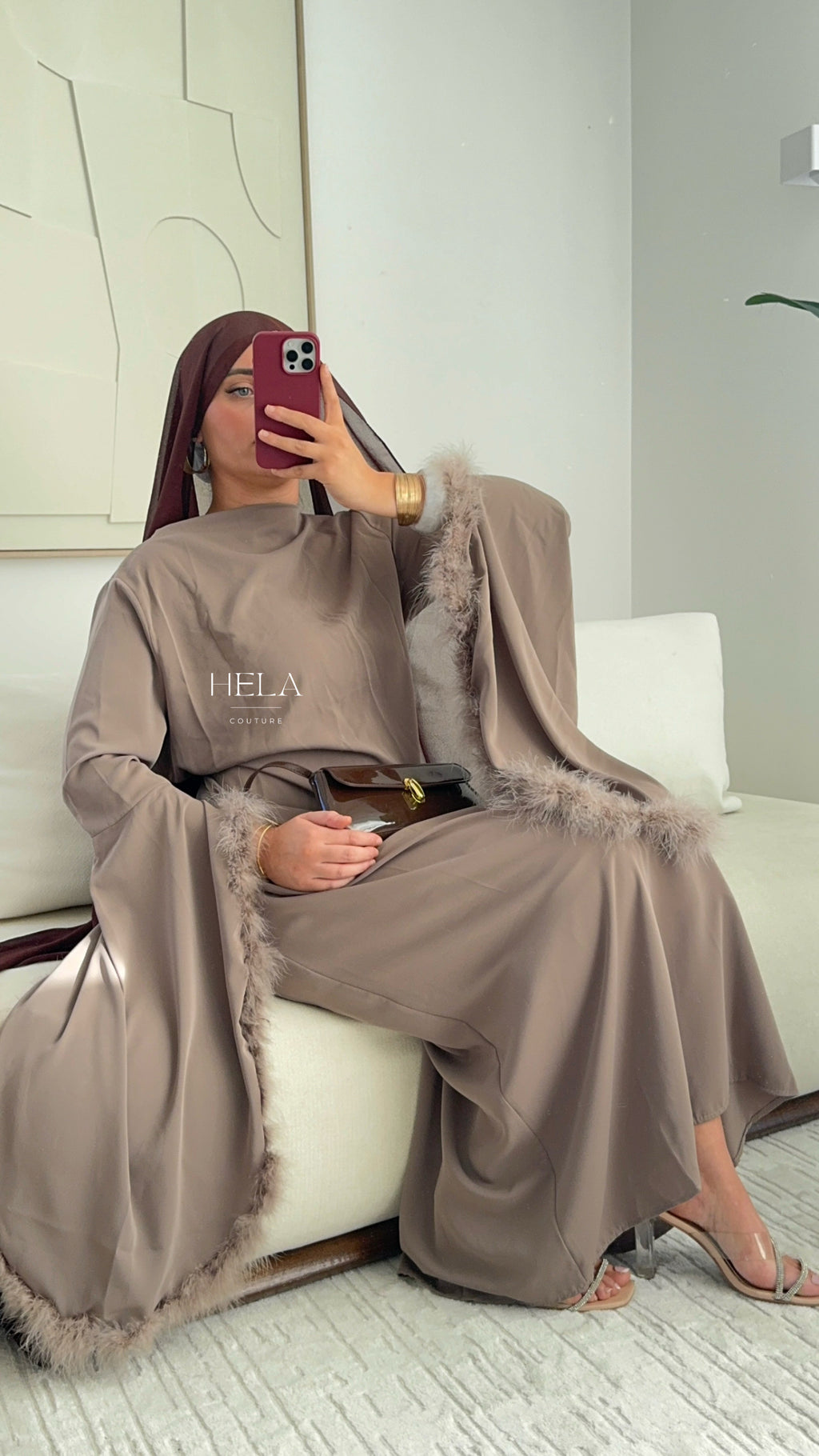 Robe EZRA Mocha - Collection Eïd