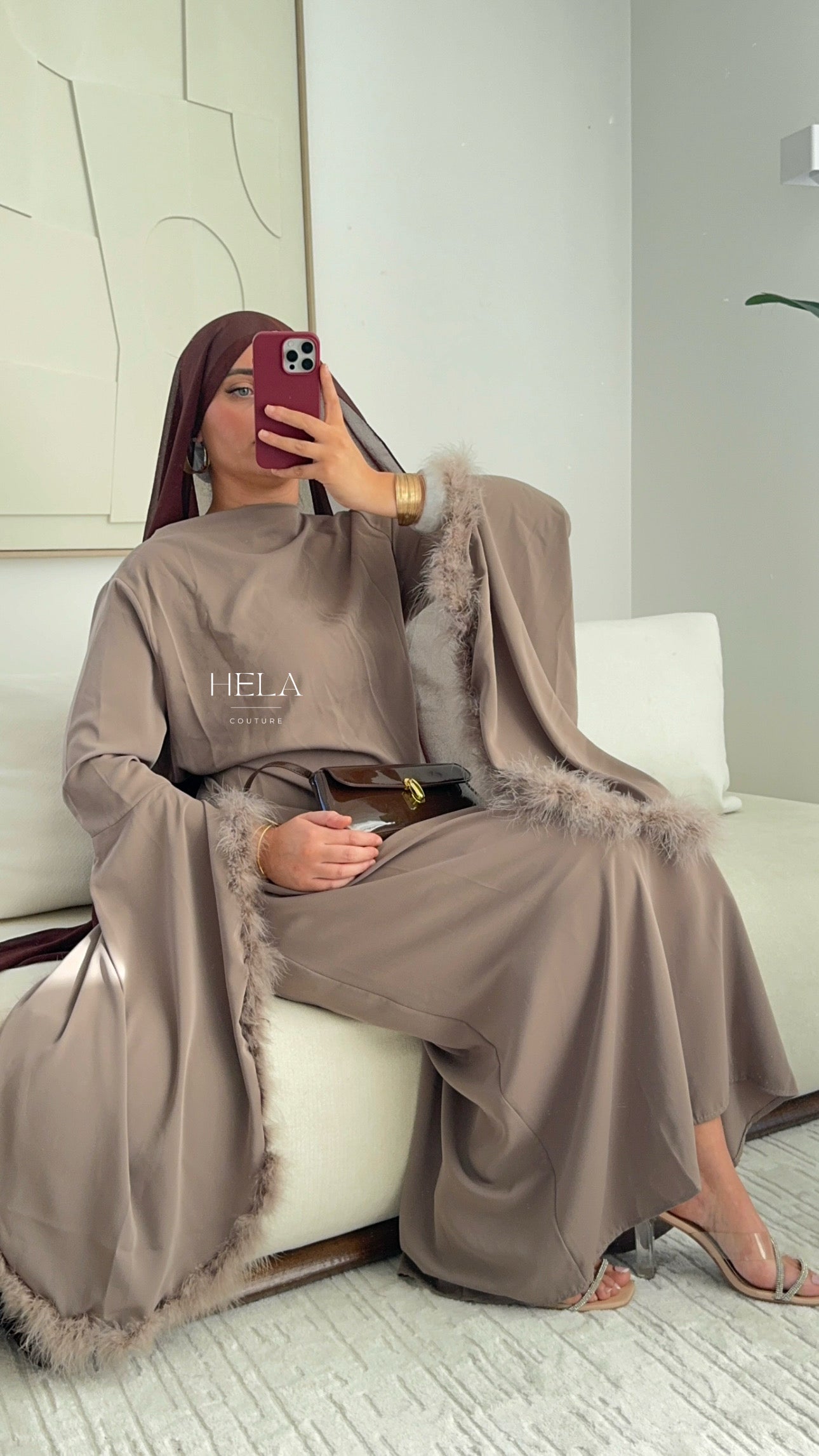 Robe EZRA Mocha - Collection Eïd