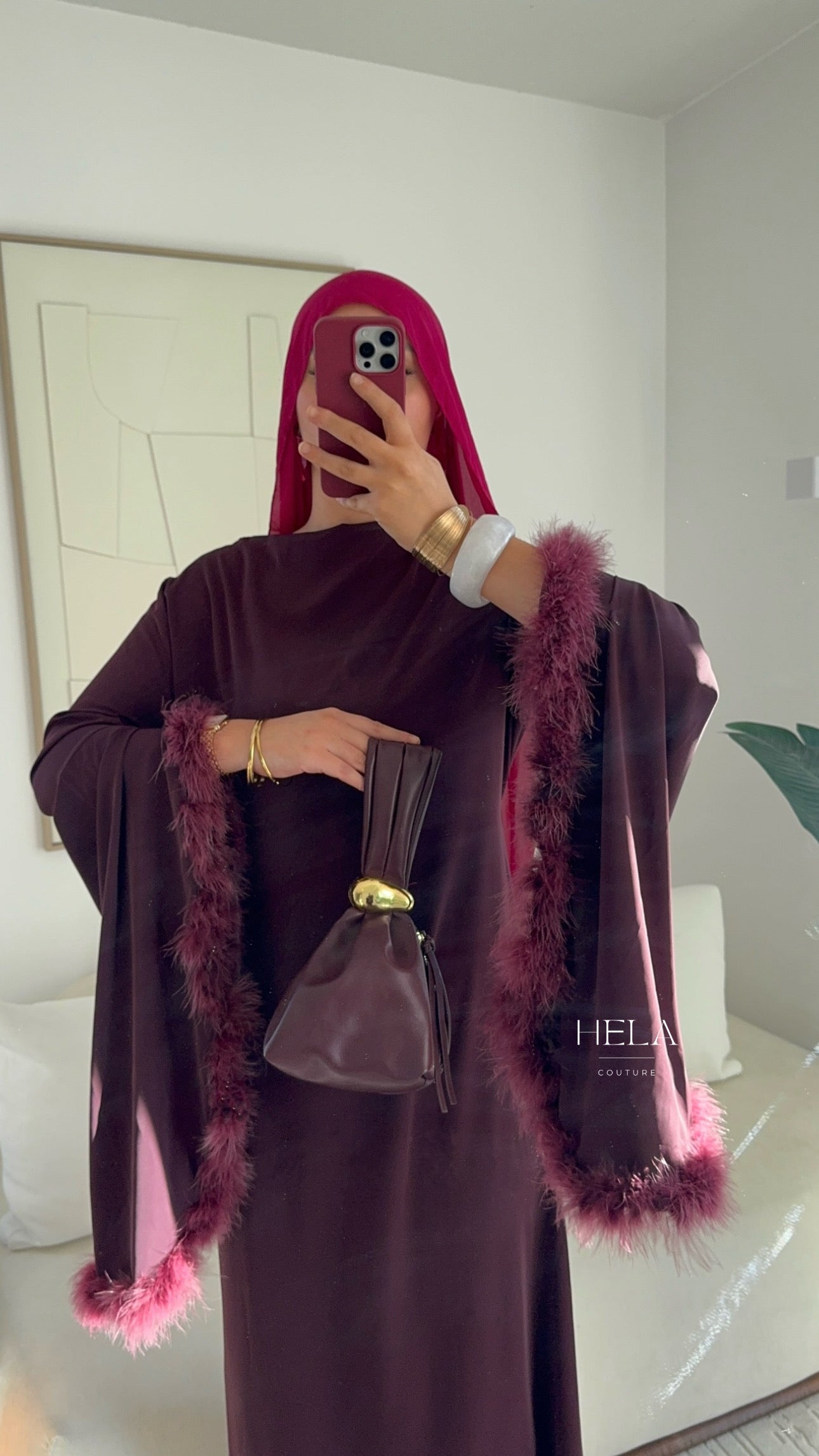 Robe EZRA Burgundy - Eïd Collection