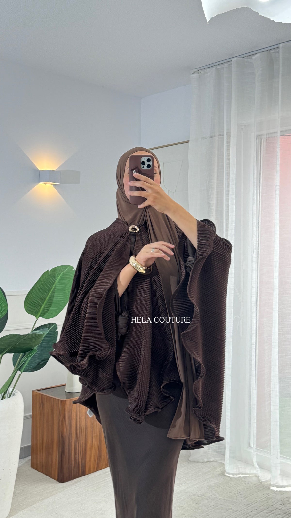CAPE A VOLANTS LYLA | BROWN