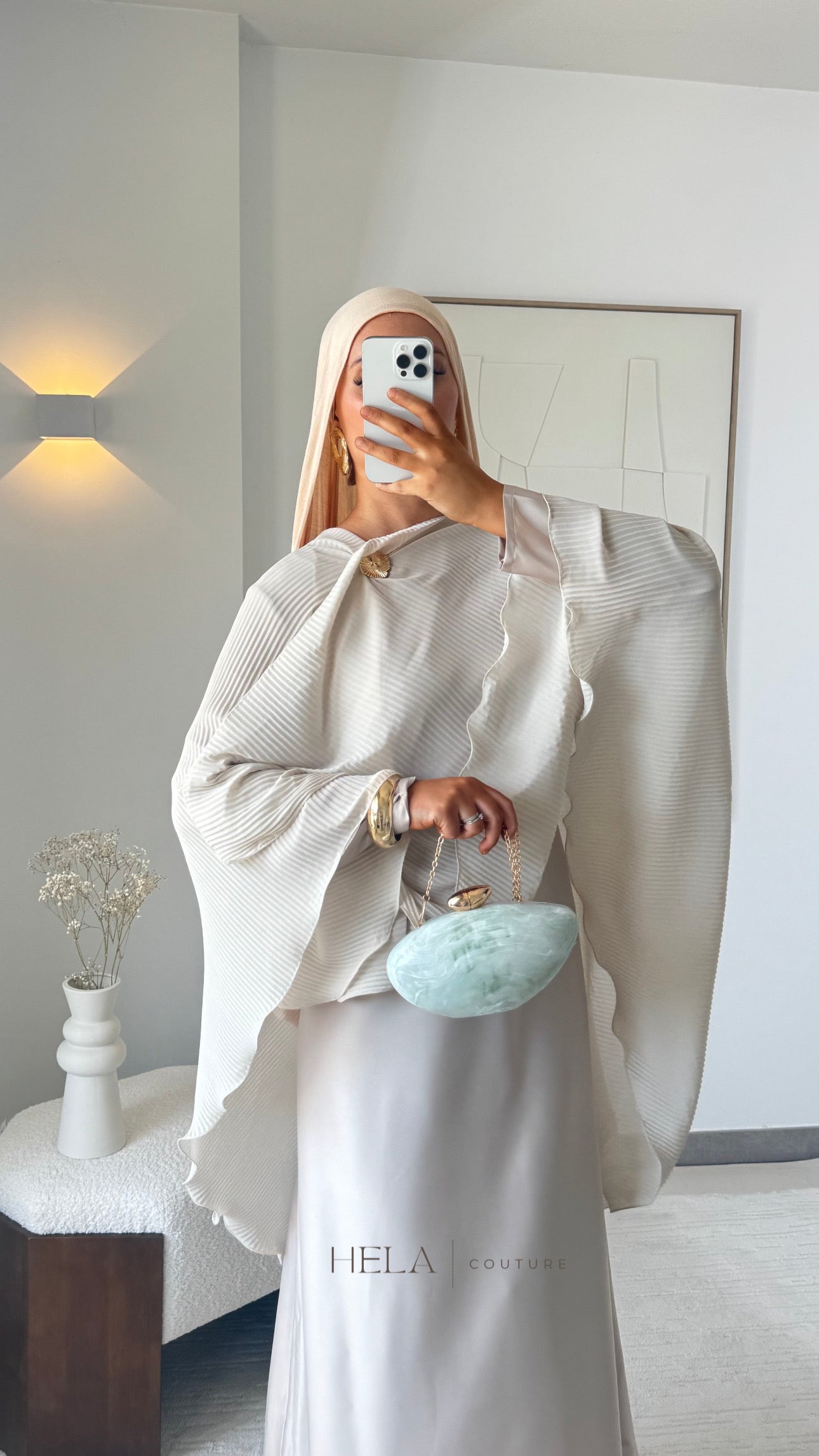 ENSEMBLE ROBE & CAPE NIYA CRÈME