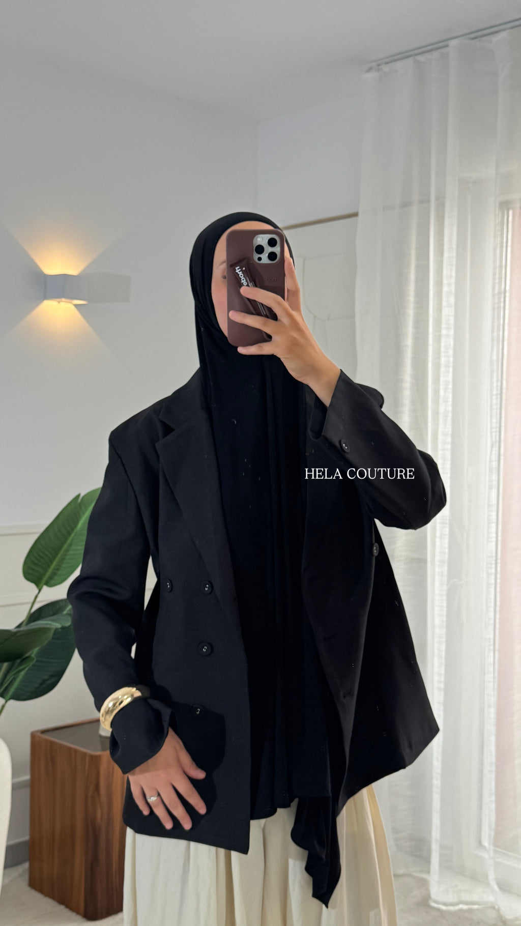 BLAZER NUMA STRUCTURÉ | BLACK