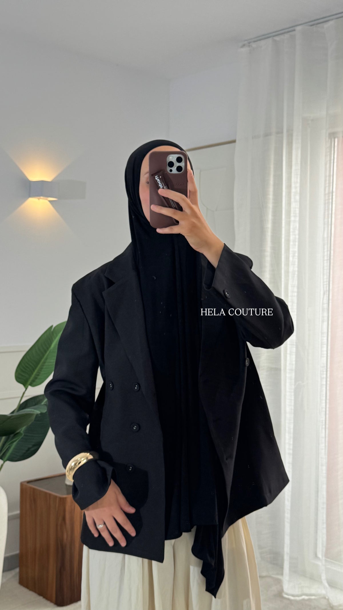BLAZER NUMA STRUCTURÉ | BLACK