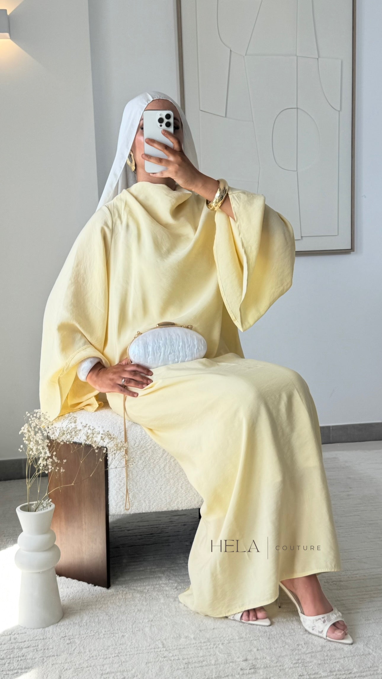 Robe Amara - Jaune beurre