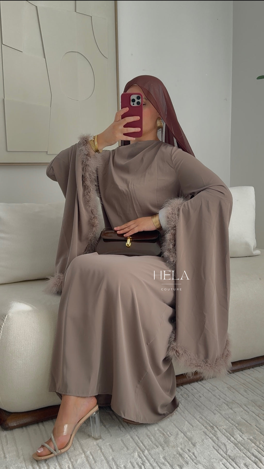 Robe EZRA Mocha - Collection Eïd