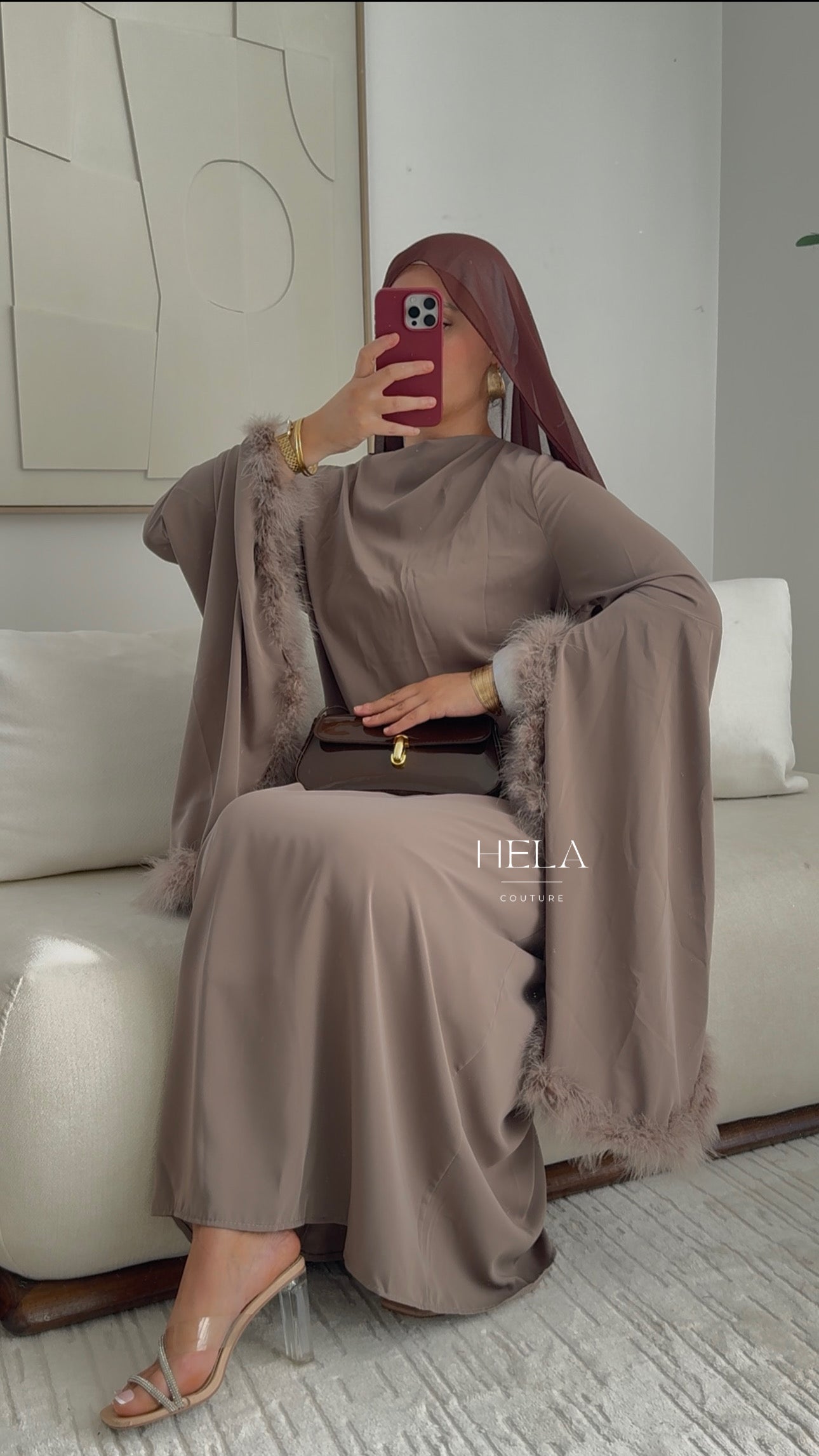 Robe EZRA Mocha - Collection Eïd
