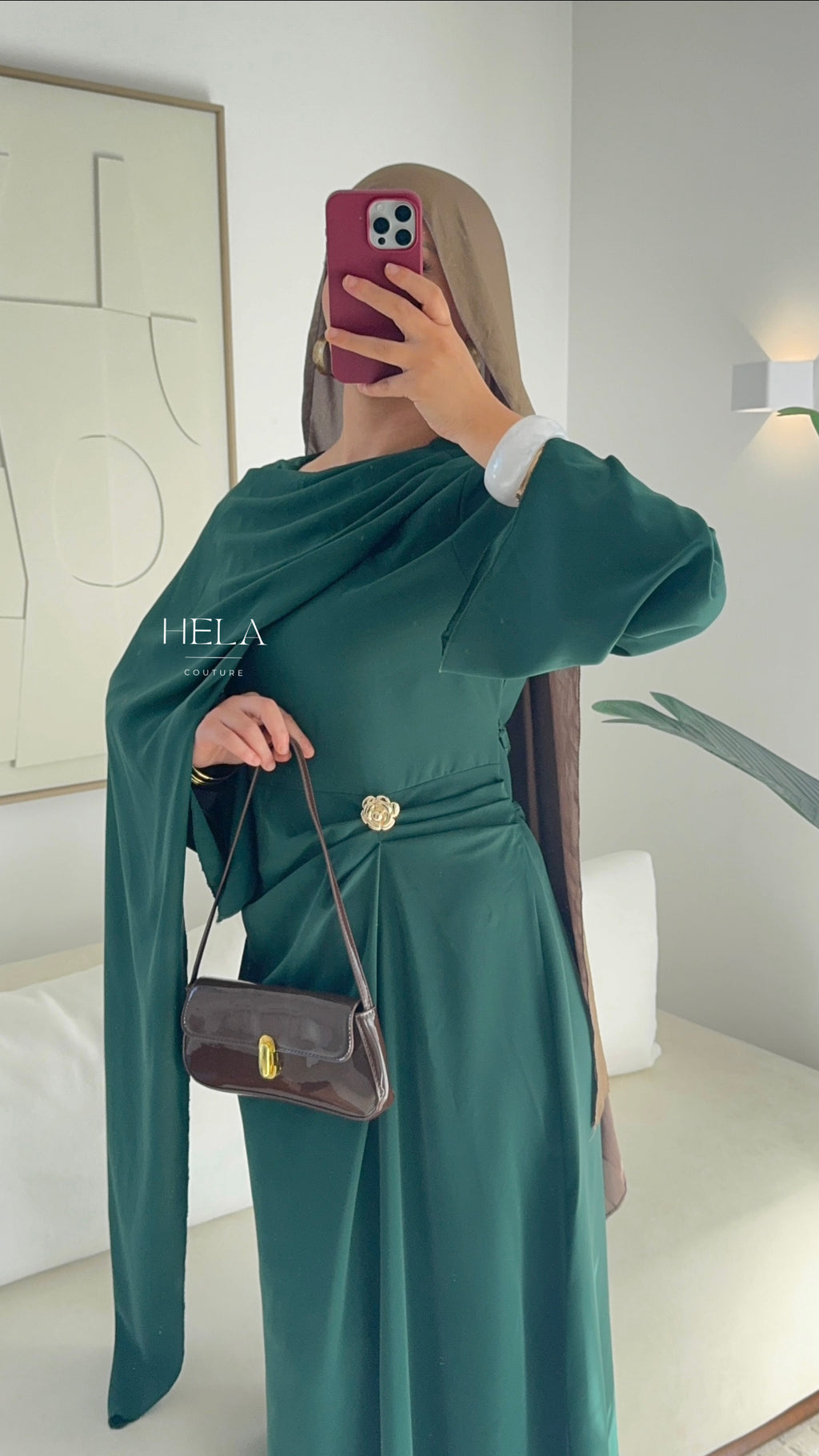 Robe Nisa Émeraude - Eïd collection