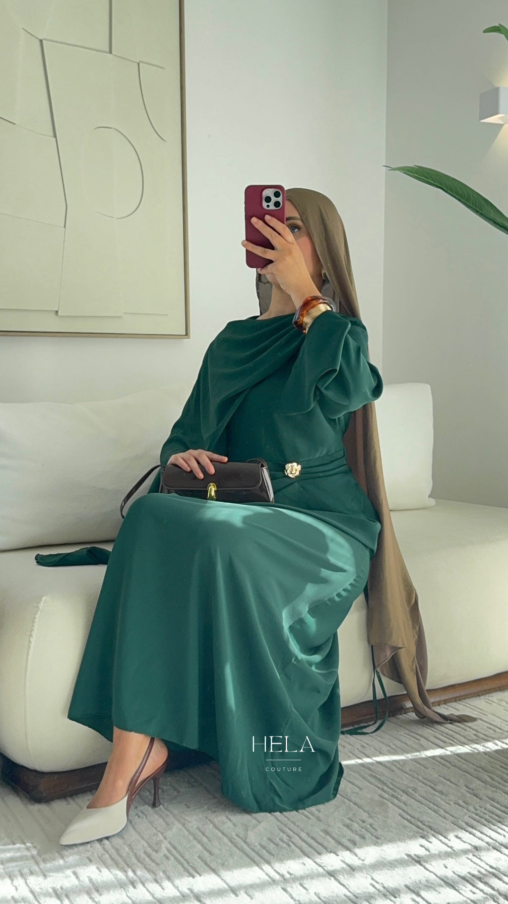 Robe Nisa Émeraude - Eïd collection