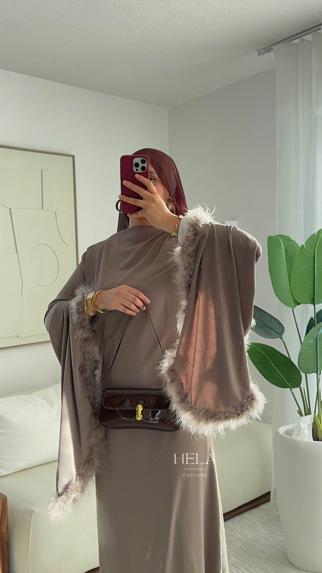 Robe EZRA Mocha - Collection Eïd