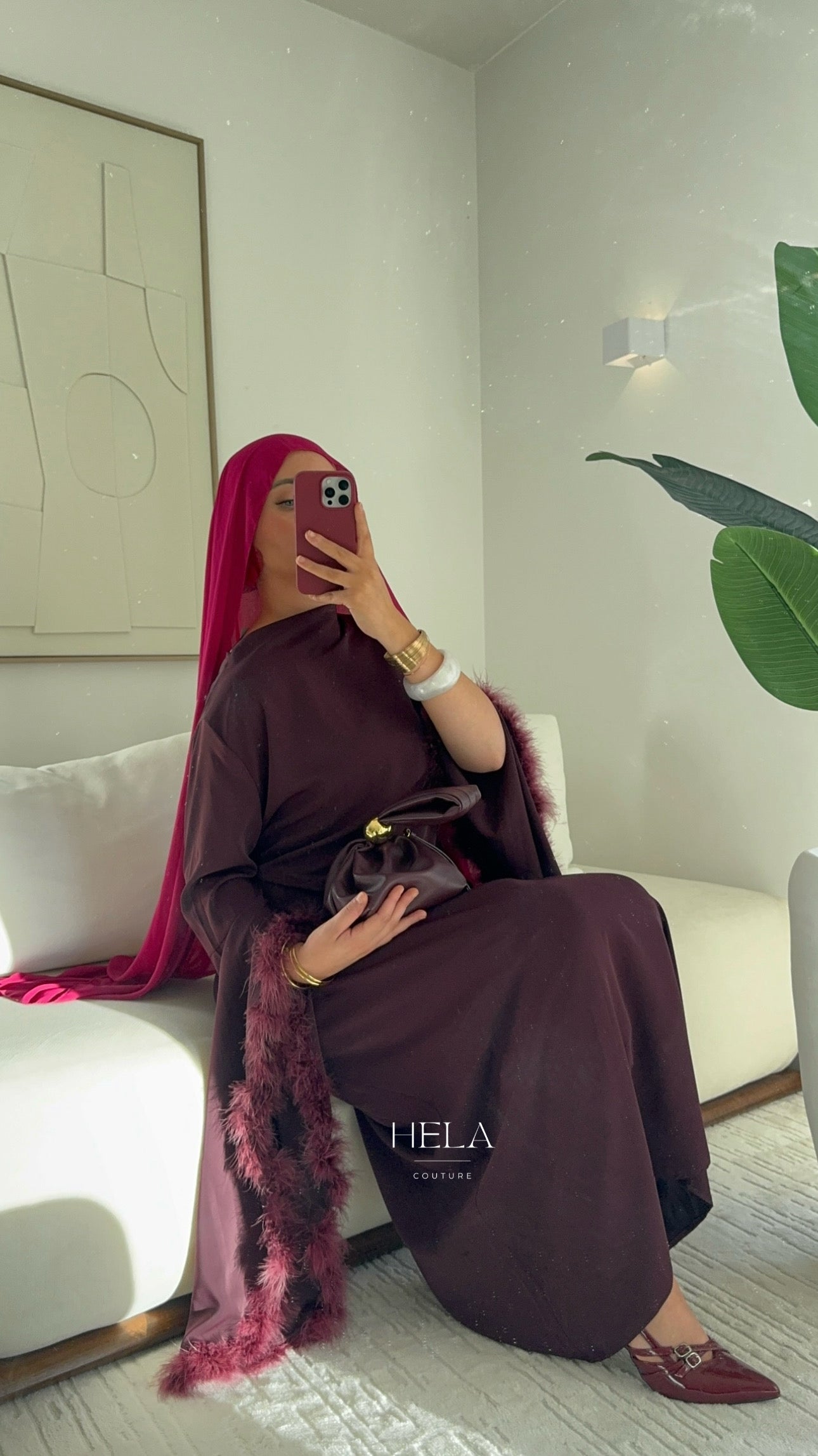 Robe EZRA Burgundy - Eïd Collection