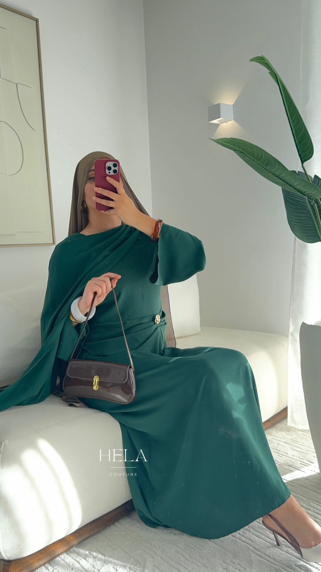 Robe Nisa Émeraude - Eïd collection