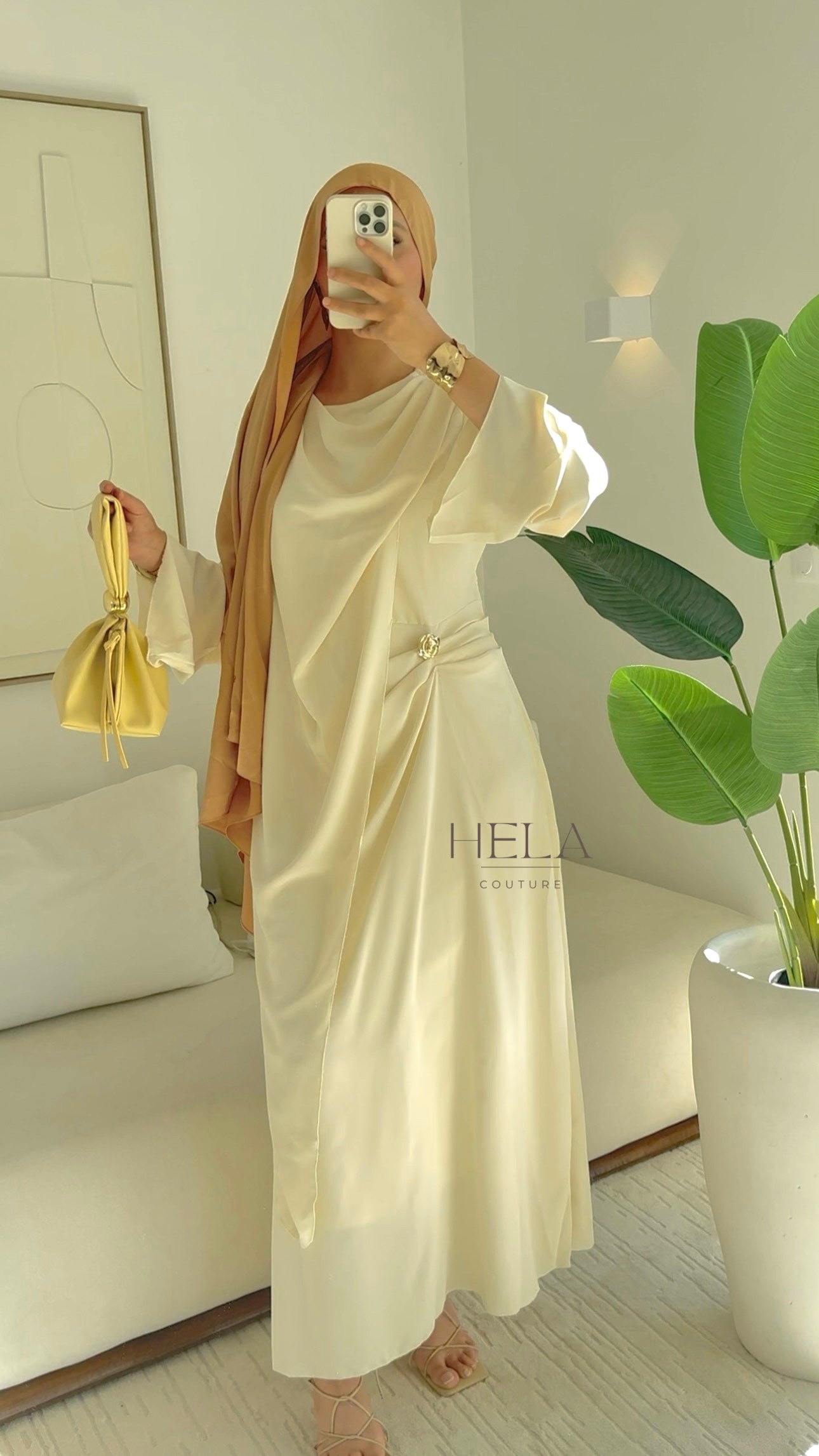 Robe NISA Écru - Eïd collection